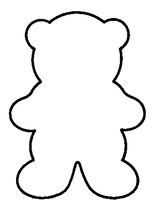  House Designs on Teddy Bear Outline Teddy Bear Coloring Page Teddy Bear Cut Out