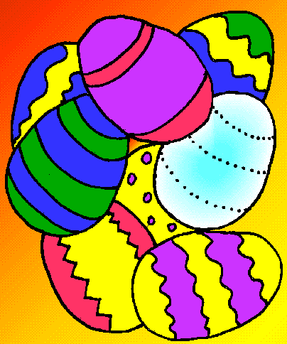 colored eggs