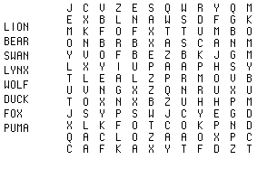 animal word search puzzle 2